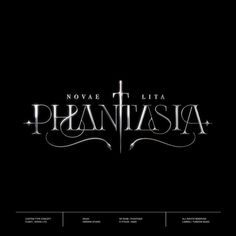 the logo for opera la prantasiaa, which is written in white on black