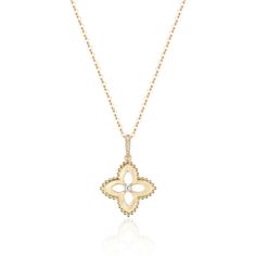 Elevate your jewelry collection with our exquisite Beaded Clover Diamond Necklace, crafted from the finest 14k gold. The clover design symbolizes good fortune, making this piece perfect for those seeking a touch of luck in their everyday lives. Embellished with sparkling diamonds and stunning beading, this necklace exudes luxury and sophistication. Perfect for special occasions or as a statement piece to elevate any outfit. Clover Necklace, Womens Wedding Bands, Shop Engagement Rings, Engagement Ring Wedding Band, Quality Diamonds, Sparkle Diamonds, Estate Jewelry, Diamond Pendant, Fashion Bracelets