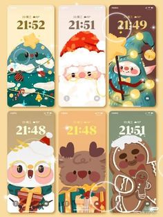 Christmas Wallpapers Cute, Christmas Wallpaper Iphone Cute, Wallpapers Cute, Xmas Wallpaper, Christmas Wallpapers, Cute Christmas Wallpaper, Wallpaper Iphone Christmas, Dessin Adorable, Christmas Drawing