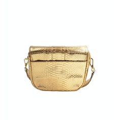 This one-of-a-kind bag fits everything comes with hooks to attach an optional strap. Detailed with a concealed magnetic closure, interior slip pocket, and fully lined. Made in Italy from responsibly sourced Python. *Final sale, No Refunds, Store Credit Only. Color: Metallic Gold Composition: Python Width: 8.8"Height: 7.7"Depth: 3" *A portion of the proceeds of the sale of this bag will benefit the Fish & Wildlife Foundation of Florida. "The Kara bag is one of my favorite everyday bags. With a mo Elegant Travel Saddle Bag With Removable Pouch, Chic Rectangular Saddle Bag For Travel, Luxury Pouch Bag With Gold-tone Hardware, Everyday Luxury Satchel With Removable Pouch, Luxury Flap Bag With Gold-tone Hardware, Elegant Saddle Shoulder Bag For Travel, Luxury Everyday Bags, Luxury Rectangular Bag With Gold-tone Hardware, Luxury Rectangular Bags With Gold-tone Hardware