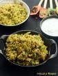 three pans filled with food sitting on top of a table