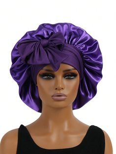 Purple  Collar  Polyester   Embellished  Spring/Summer,Fall/Winter Women Accessories Purple Collar, Night Cap, Cap Hair