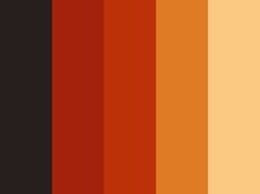 an orange and black color scheme