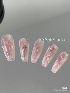 Noel Nail, Nyc Nails, Makeup Nails Designs, Art Deco Nails, Solid Color Nails, Long Nail Designs