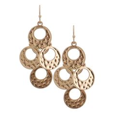 Layered Worn Gold Hammered Disc Chandelier Earrings - @seasprayjewelry Shop Layered Worn Gold Hammered Disc Chandelier Earrings at SeaSpray Jewelry today. Read customer reviews, discover product details and more. #seasprayjewelry #earrings #earringsshop #earringoftheday #jewelrylovers #earcandy #earringswag #earringstagram🔝 #styleblogger #fashionjewelry #accessories #instajewelry #instastyle #earringstyle #fashionista #jewelryporn #jewelryaddict #fashionblogger #instafashion #jewelrygram Disc Chandelier, Gold Chandelier Earrings, Wedding Bridal Jewellery, Hammered Gold, Gold Chandelier, Upcycled Jewelry, Earrings Unique, Trendy Accessories, Etsy Jewelry