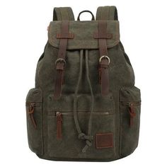 Cottagecore Bag, Canvas Backpack Men, Travel Laptop Backpack, Hiking Bag, Vintage Backpacks, Leather Rucksack, Rucksack Backpack, Laptop Rucksack, Camping Backpack