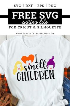 a t - shirt that says i smile children with clowns on it and the words free svg cutting files for cricut & silhouette