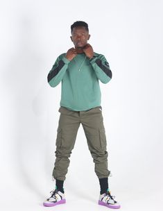 Men's Casual Multi Pockets Military Cargo Pants - AM APPAREL Urban Cotton Cargo Pants, Urban Cotton Parachute Pants For Streetwear, Green Cotton Hip Hop Cargo Pants, Green Cotton Techwear Cargo Pants, Streetwear Cotton Cargo Jeans, Cotton Cargo Jeans For Streetwear, Cotton Streetwear Parachute Pants, Green Cargo Jeans For Streetwear, Urban Cotton Parachute Pants