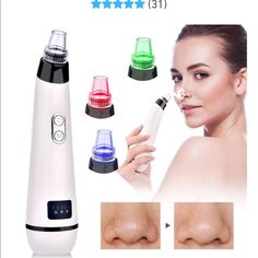 Brand New In Box. Deep Clean Skin, Pore Vacuum, Nose Pores, Nose Cleaner, Blackhead Vacuum, Dead Skin Removal, Pore Cleaner, Led Therapy, Clean Pores