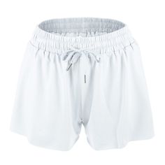 Elevate your workout wardrobe with the Unique Bargains Women's Flowy Running Shorts. Designed for both functionality and style, these high-waisted shorts offer a flattering fit that moves with you.

- **Size**: Medium
- **Color**: White
- **Material**: Chlorinated Fiber
- **Gender**: Female
- **Age Group**: Adult
- **Features**: Wide elastic waistband for comfort, soft fabric for moisture absorption and ventilation, lightweight and cool to the touch

Perfect for a variety of activities including Sporty Training Shorts With Wide Waistband, Training Shorts With Wide Waistband, Sporty Yoga Shorts With Waistband, High-waisted Shorts For Training With Elastic Waistband, Short Activewear With Waistband For Gym, Athleisure Gym Shorts With Waistband, Gym High-waisted Shorts With Wide Waistband, High-waisted Gym Shorts With Wide Waistband, Workout Athletic Shorts With Waistband