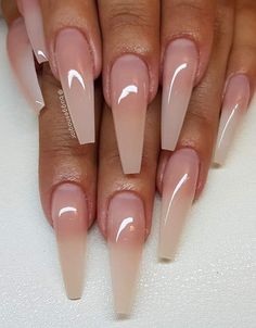 Unghie Sfumate, Ombre Acrylic Nails, Homecoming Nails Acrylic, Acrylic Nails Coffin Short, Neutral Nails, Fabulous Nails, Flash Art