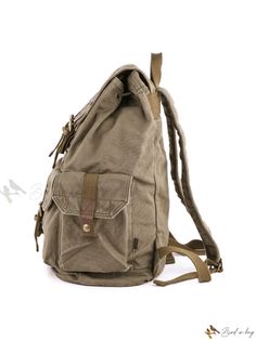 Bird in Bag - Elegant Travel Companion Backpack Rectangular Khaki Backpack For Travel, Casual Outdoor Backpack Bag, Vintage Bags For Everyday And Back To School, Khaki Backpack Satchel For Travel, Khaki Travel Satchel Backpack, Khaki Rectangular Backpack With Adjustable Strap, Khaki Backpack With Adjustable Strap, Travel Backpack Satchel In Khaki, Travel Satchel Backpack In Khaki