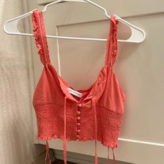 Never Worn Urban Outfitters Crop Top For Spring Vacation, Casual Urban Outfitters Crop Top For Spring, Lacy Tank Top, Urban Outfitters Tank Top, Blue Corset, Pleated Jacket, Bow Detail Dress, Layering Tanks, People Shopping