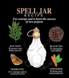 Jar Spell Recipes, Spell For Courage, Success Jar Spell, Study Spell Jar, Spell Jar For Success, Success Spells Witchcraft, Simple Spell Jars, Courage Spell Jar, Healing Spell Jars Recipes