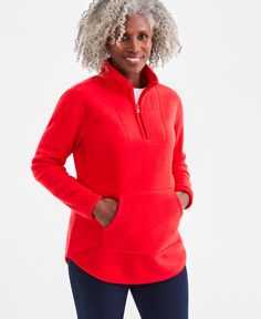 in stock Mock Neck Sweatshirt, Fleece Quarter Zip, Womens Fleece, Petite Outfits, Polar Fleece, Tango, Quarter Zip, Mock Neck, Shirts Tops