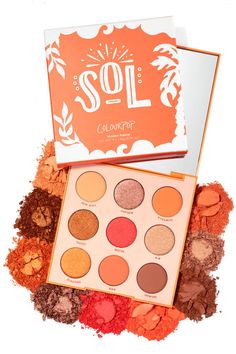 Eyeshadow Palettes | ColourPop Coral Eyeshadow, Rosa Make-up, Colourpop Eyeshadow, Makeup Pallets, Makeup Eyeshadow Palette, Basic Makeup, Colourpop Cosmetics, Makeup Aesthetic, Top Makeup Products