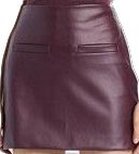 Spring Leather Pencil Skirt For Party, Pencil Mini Skirt For Going Out, Trendy Fitted Formal Skirt, Sleek Faux Leather Skirt For The Office, Sleek Faux Leather Skirt For Office, Trendy Fitted Skirt For Formal Occasions, Chic Faux Leather Pencil Skirt For Formal Occasions, High Waist Faux Leather Mini Skirt For Fall, Sleek Pencil Skirt For Fall Party