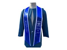 Excited to share this item from my #etsy shop: Custom Embroidery Graduation Stole for nursing Class of 2023, BSN RN sash nurses with medical logo #graduation #allseasons #blue #bsnrnnursestole #gradcustomsash #personalizestole