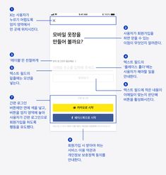 an image of a website page with instructions on how to use the webpage in english and korean