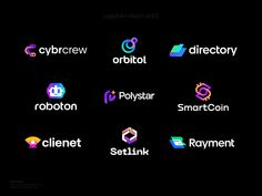 the logos for different crypt companies