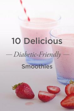 Smoothies are a great diabetes-friendly way to give yourself a sweet treat without causing a big spike in your blood sugar. Delicious Smoothies, Makanan Diet, Diet Keto, Yummy Smoothies, Detox Drinks, Blood Sugar, Healthy Diet, Smoothie Recipes