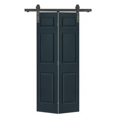 an open black door on a white background