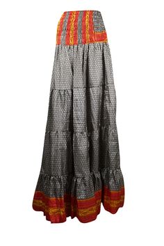 Embrace your free-spirited side with our Boho Chic Maxi Skirt, designed for the modern soul who loves to blend Black, Red Stylish comfort and style. This flowing, maxi-length skirt features vintage-inspired tribal prints and earthy tones, perfect for creating a laid-back yet hippie-style look. Handcrafted with care, the skirt boasts tiered layers and subtle, giving it a graceful, gypsy flair. Whether you're strolling on the beach or attending a festival, this relaxed-fit statement skirt will flo Red Bohemian Maxi Skirt, Chic Maxi Skirt, Bohemian Flowy Floor-length Maxi Skirt, Cheap Bohemian Non-stretch Maxi Skirt, Non-stretch Bohemian Maxi Skirt, Skirt Patchwork, Beach Maxi Skirt, Non-stretch Multicolor Bohemian Maxi Skirt, Statement Skirt