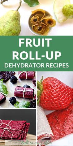 fruit roll - up is an easy and delicious way to make it in minutes