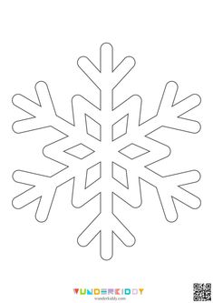 a snowflake that is cut out into the shape of a snowflake