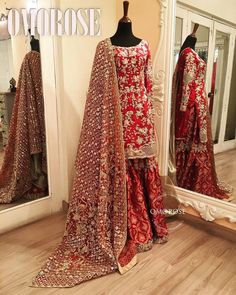 Pakistani Bridal Couture, Red Bridal Dress, Asian Bridal Dresses