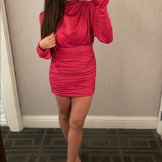 Reposhing This Item I Purchased From @Marshmela20. Loved It, But Ready To Rotate For Something New. Questions? Leave A Comment Below! Hot Pink Satin Dress, Pink Satin Dress, House Of Cb Dresses, House Of Cb, House Dress, Satin Dress, Pink Satin, Satin Dresses, Something New