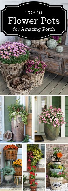 the top 10 flower pots for amazing porch