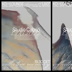 two posters for studio caprio's 20th century collection, including an abstract painting