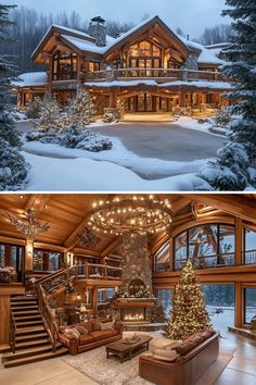 Manifestations Board, Winter Cabins, Luxury Log Cabins, Cottage Floor Plans, Fantasy Rooms, Winter Cabin