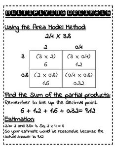 a worksheet for rounding the area method