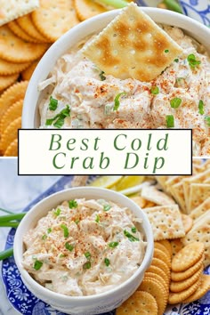 the best cold crab dip with crackers and celery