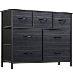 PRICES MAY VARY. VERSATILE DRESSER- YITAHOME fabric dresser is a clean expression that fits right into your bedroom, living room, hallway, entryway, closet ROOMY STORAGE SPACE- The chest of drawers can stash dresses, socks, pants, shirts etc.; Sizeable top grants all the surface area you need to display framed photos, lamps, and potted plants STURDY DRAWER ORGANIZER- Premium MDF wooden top and reliable metal frame lend immense support & extend shelf life; 4 adjustable plastic legs are for scratc Dresser Tv Stand, Entryway Closet, Dresser With Tv, Chest Of Drawers Bedroom, Drawer Storage Unit, Fabric Dresser, Bedroom Drawers, Dresser For Bedroom, Framed Photos