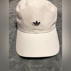 White Adidas Basketball Cap Adidas Cotton Summer Hats, Adidas Cotton Hats For Summer, Adidas Cotton Snapback Baseball Cap, Adidas Sporty Hats For Spring, Adidas Casual Curved Brim Hat, Adidas Casual Summer Hats, Adidas Casual Hat With Curved Brim, Casual Adidas Hat With Curved Brim, Casual Adidas Curved Bill Hats