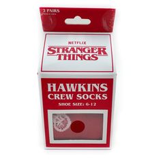 Netflix Stranger Things Crew Socks Brand New With Tags Unisex Mens/Womens Shoe Sizes 6-12 Crew Height 2 Pairs 1 Pair - Eleven - “Friends Don’t Lie” Quote 1 Pair - Stranger Things Name Logo - Silhouettes On Main Characters On Bicycles / Bikes Novelty Packaging Shaped Like A Milk Carton With Missing Person William “Will” Byers 97% Polyester, 3% Spandex Novelty Packaging, Lie Quote, Lies Quotes, Netflix Stranger Things, Logo Silhouette, Missing Person, Womens Shoe, Will Byers, Missing Persons