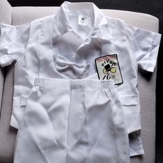 New Toby Designs Baby Infant Baptism Set Size 9-12 Months Color White Shortpants Elastics Waist Comfy And Soft. Tiebow Dress Shirt And Blazer All Matching Set. Material Polyester And Cotton White Short Sleeve School Sets, Fitted Short Sleeve Sets For First Communion, White School Uniform Sets, White Short Sleeve Sets For First Communion, White Short Sleeve Set For First Communion, White Sets For First Communion In Summer, White First Communion Sets For Summer, Nike Sweatsuit, Infant Boy