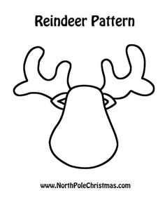 reindeer pattern with the word reindeer on it's nose and antlers in black