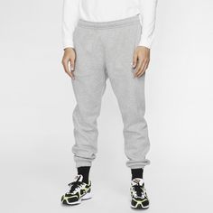 The Nike Sportswear Club Fleece Pants combine classic style with the soft comfort of fleece. Nike Sportswear Club Fleece, Nike Sweats, Nike Joggers, Nike Sweatpants, Mens Club, Grey Trousers, Fleece Sweatpants, Cuffed Pants, Fleece Pants