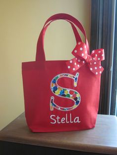 TOTE BAG Custom Designed and Personalized Toddler or Big Kid Tote by BurpieBundles on Etsy https://www.etsy.com/listing/252886559/tote-bag-custom-designed-and Cute Red Bags For Gifts, Cute Red Bag For Gift, Personalized Playful Bags For Gifts, Playful Personalized Bags For Gifts, Fun Tote Bags For School, Fun Multicolor Bags For School Events, Fun Rectangular School Bag, Personalized Playful Bags, Playful Bag Gift For Back To School