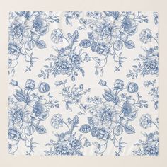 Check out this design featuring a blue floral pattern. Toile Nursery, Blue And White China Pattern, Blue Floral Wallpaper, Blue Flower Pattern, Baby Bedding Set, Blue Flower Wallpaper, Greek Pattern, Greek Blue, White Crib