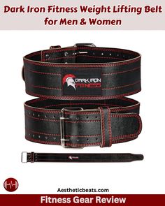 the dark iron weight lifting belt for men and women