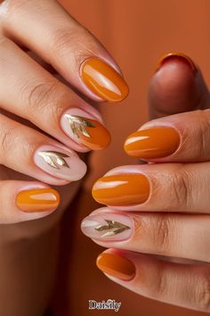 Looking for fall nail inspiration? We've got 50 chic, fall nail design ideas to try that are on trend for the season! So many styles from minimal fall nails to warm autumn tones. It's time for your fall manicure! Fall Manicure