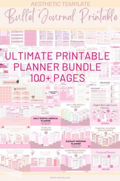 the ultimate printable planner bundle is here to help you plan your next project with ease