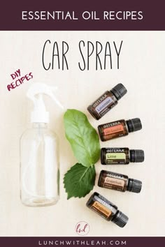 Essential Oil Car Freshener, Joululahjat Diy, Car Spray, Doterra Recipes, Doterra Essential Oils Recipes, Doterra Oil, Essential Oil Spray, Diy Essentials, Essential Oils Cleaning