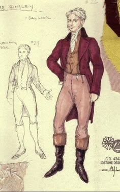 Mens Evening Wear, Mr Bingley, Costume Renderings, Fashion Sketch Template, Costume Sketches, Costume Design Sketch, Jane Austen Novels, Jane Austen Books