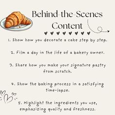 a recipe for making croissants on a plate with the words behind it